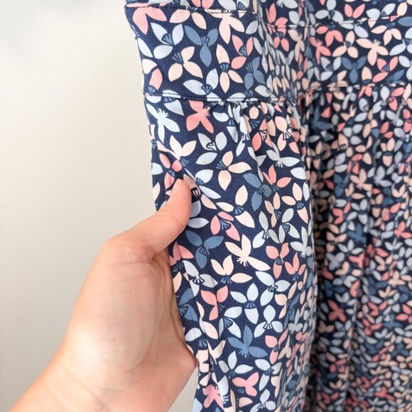 Land's End Navy Short Sleeve Fit & Flare Dress Size XS (2–4) - Picture 3 of 7